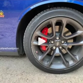 Wheel repair on a blue Dodge, video on TikTok Wheel repair on a blue Dodge, video on TikTok